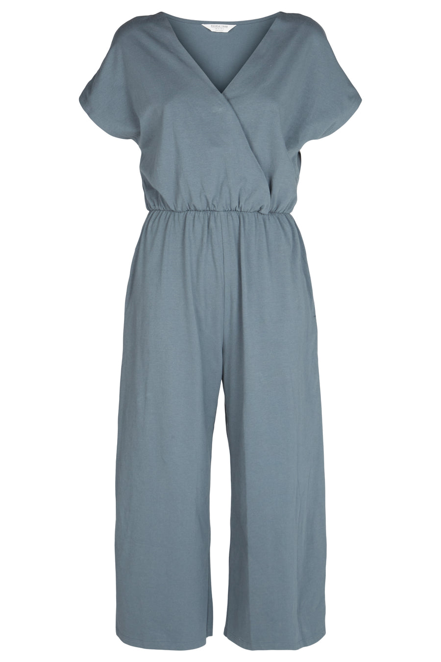 People Tree Fair Trade, Ethical & Sustainable Evelyn Jumpsuit in Dark grey 95% organic certified cotton, 5% elastane