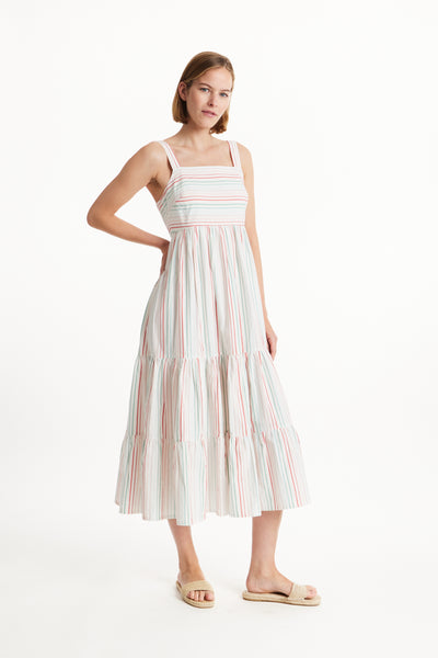 Multi colored 2025 striped dress
